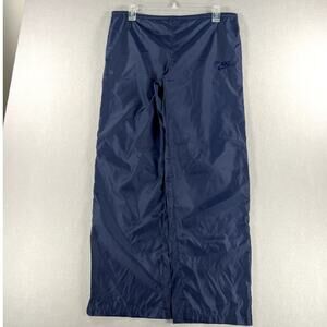 Vintage 80s‎ Nike Navy Track Pants Nylon Windbreaker Mens Size Large Streetwear